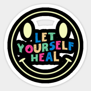Let Yourself Heal Smile Face Magnet