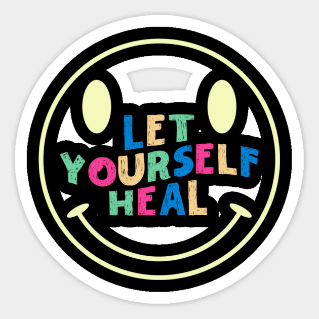 Let Yourself Heal Smile Face Magnet by The WYLD Tribe