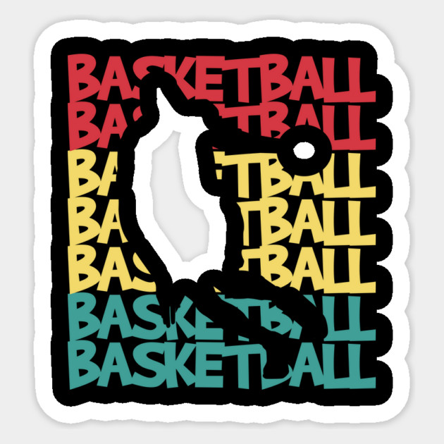 Retro Basketball Player Sticker by The WYLD Tribe