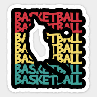 Retro Basketball Player Magnet