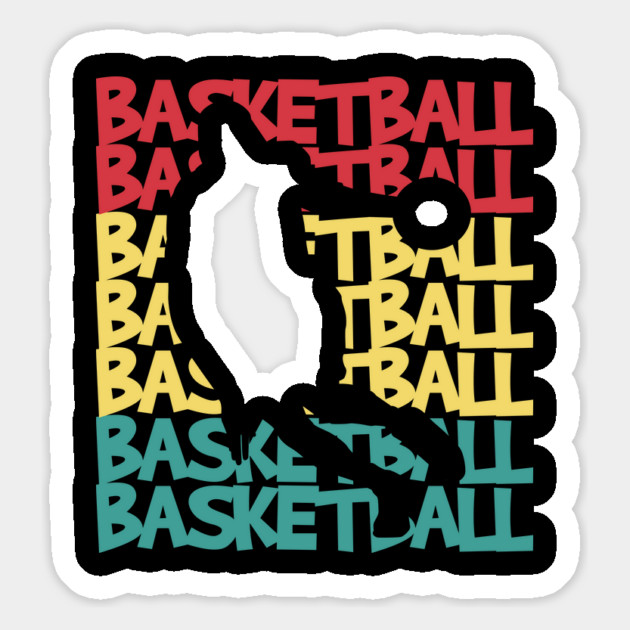 Retro Basketball Player Magnet by The WYLD Tribe