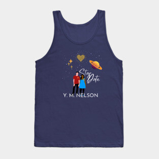 Star Date Book Cover Print Tank Top
