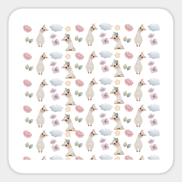 CUTE LLAMA Magnet by Prinyos