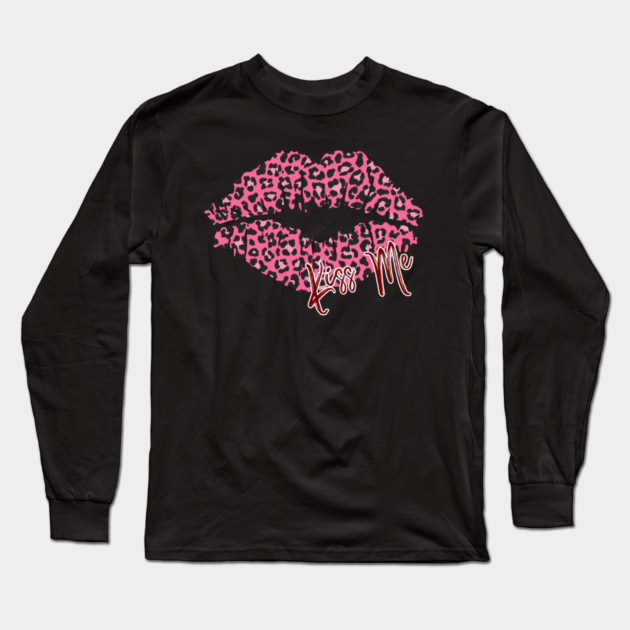 KISS ME LEOPARD Long Sleeve T-Shirt by Prinyos