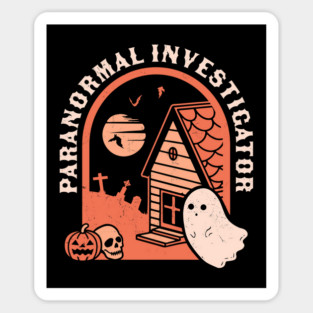 Paranormal Investigator Ghost Hunting EVP Funny Halloween Sticker