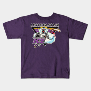 Defunct Indianapolis Ice Hockey Team Kids T-Shirt