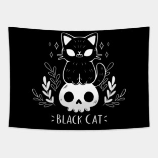 Black Cat Tapestry