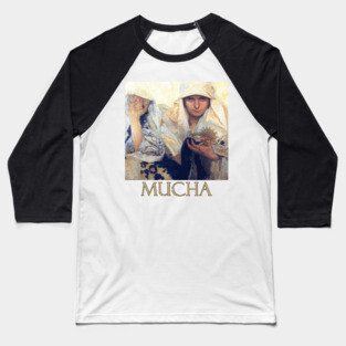 Fate by Alphonse Mucha Baseball T-Shirt