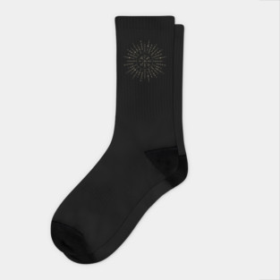 Dark Runic Symbols Socks