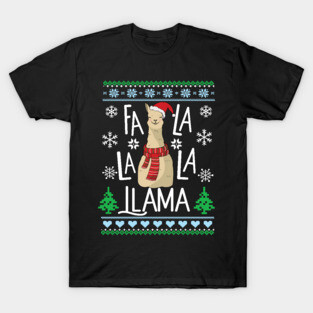 Fa La La La Llama T-Shirt