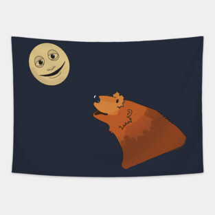 The bear in the big blue house Tapestry