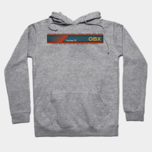 OBX Outer Banks Towns Dark Lettering Hoodie