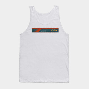 OBX Outer Banks Towns Dark Lettering Tank Top