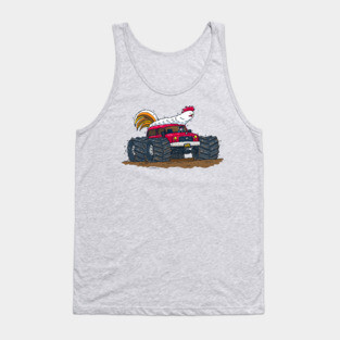 Monster Truck Chicken Tank Top