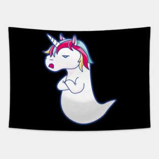 Boonicorn ghost unicorn Tapestry