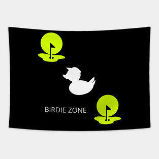 Birdie Zone Fun Golf Apparel Tapestry