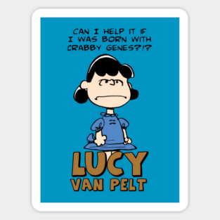 Lucy Van Pelt: Crabby Genes Sticker