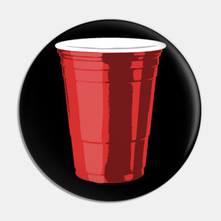 Gigantic Red Plastic Cup Pin