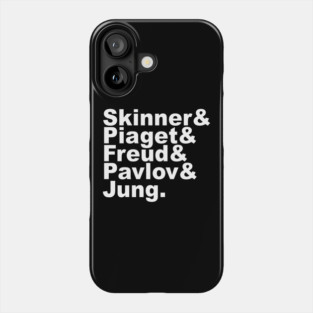 Famous Psychologists Funny Helvetica List Phone Case