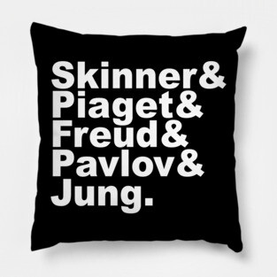 Famous Psychologists Funny Helvetica List Pillow