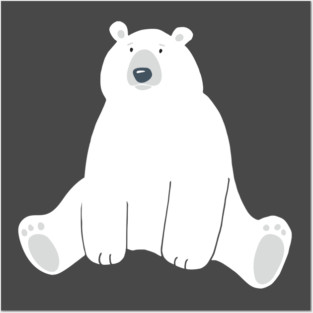 Charming Polar Bear Posters and Art