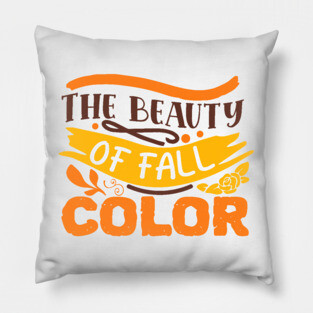 The beauty of fall color Pillow