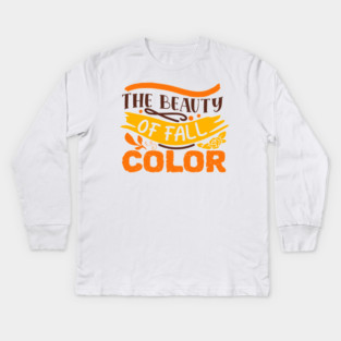 The beauty of fall color Kids Long Sleeve T-Shirt