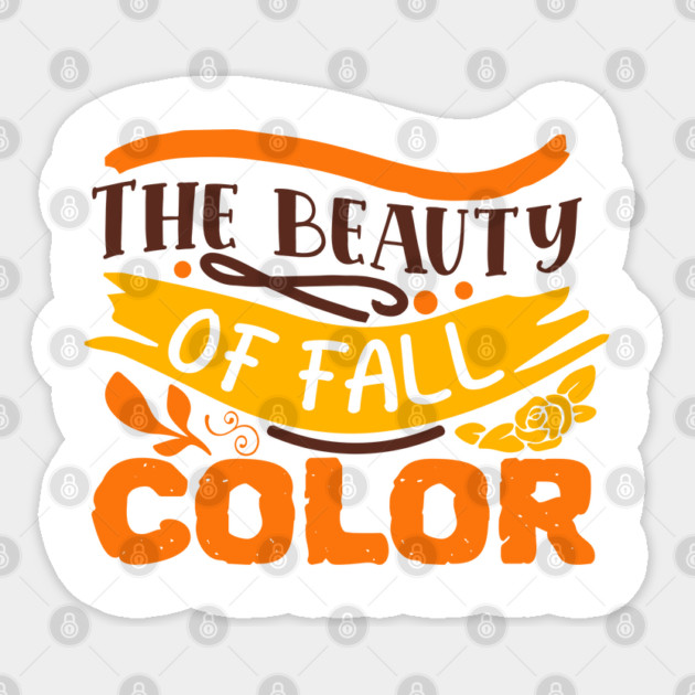 The beauty of fall color Sticker by DrollDrifters