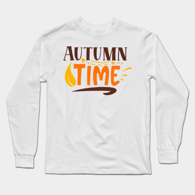 Autumn Time Long Sleeve T-Shirt by DrollDrifter