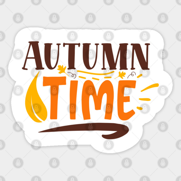 Autumn Time Sticker by DrollDrifters