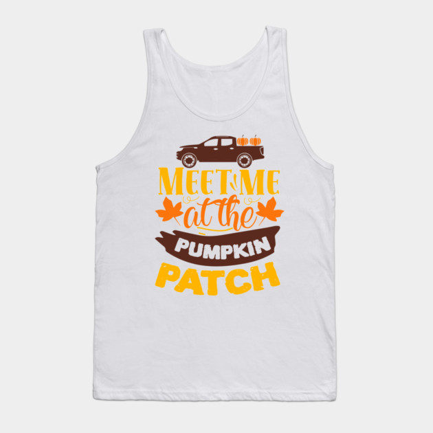 Meet me at the pumpkin patch Tank Top by DrollDrifter