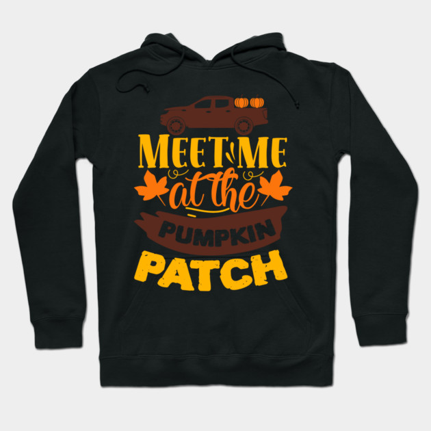 Meet me at the pumpkin patch Hoodie by DrollDrifter