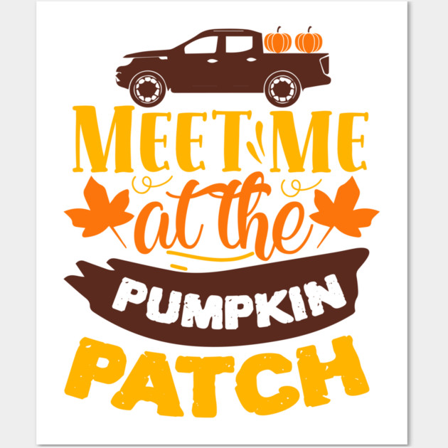 Meet me at the pumpkin patch Wall Art by DrollDrifter