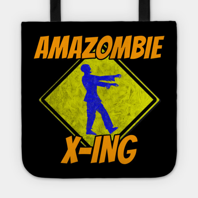 Amazombie Crossing Tote by belownormal