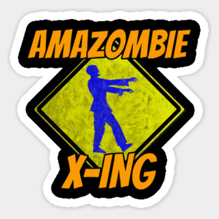 Amazombie Crossing Sticker