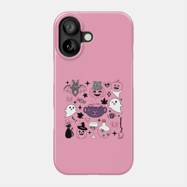 Breast Cancer Halloween Phone Case by The WYLD Tribe