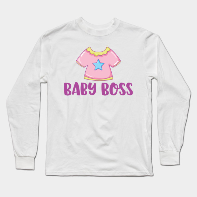 Baby Boss Long Sleeve T-Shirt by DrollDrifter