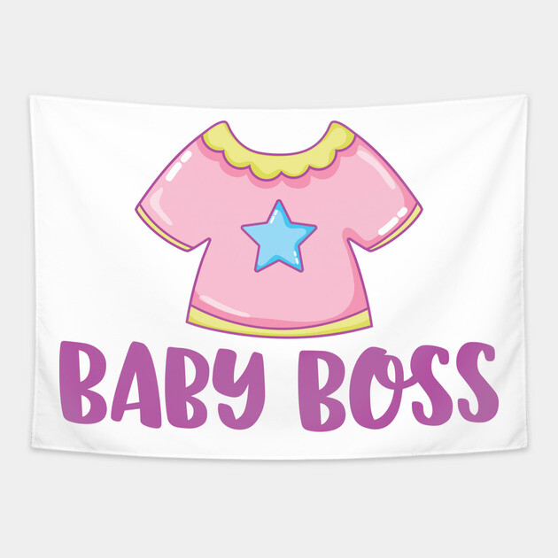 Baby Boss Tapestry by DrollDrifter