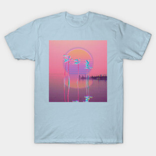 Retrowave sunset aesthetic T-Shirt