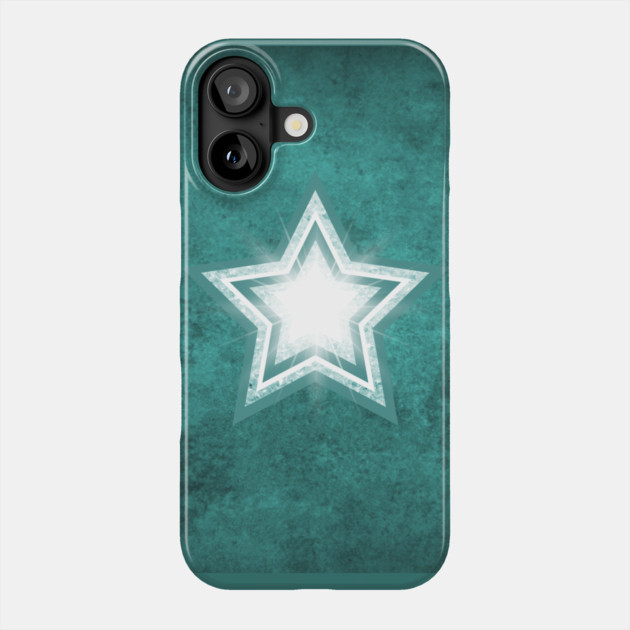 Teal Crystal Star Cheeky Witch® Phone Case by Cheeky Witch