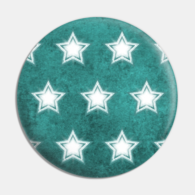 Teal Crystal Star Pattern Cheeky Witch® Pin by Cheeky Witch