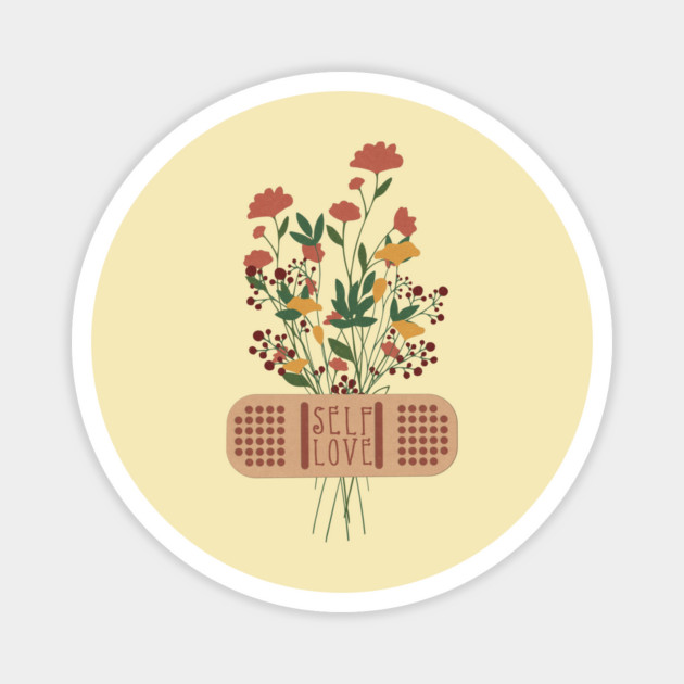 Self Love Floral Bandage Magnet by The WYLD Tribe