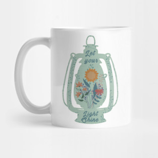 Let Your Light Shine Floral Lamp Mug