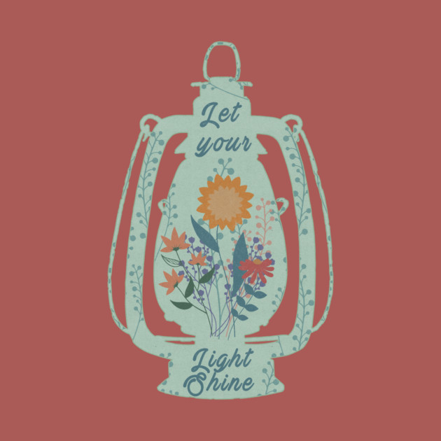 Let Your Light Shine Floral Lamp by The WYLD Tribe