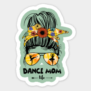 Dance Mom Life Messy Bun Magnet