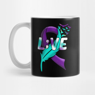 Suicide Awareness Semicolon Live L;ive Mug