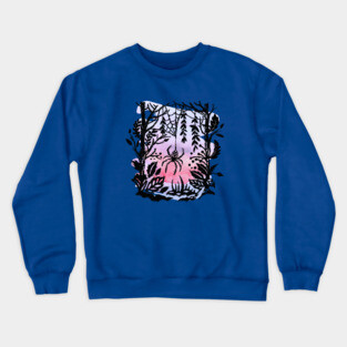 Spider Spider Spin Your Web For Night Is Coming Soon Crewneck Sweatshirt