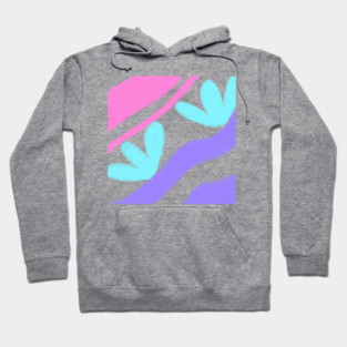 Pink purple blue watercolor art Hoodie