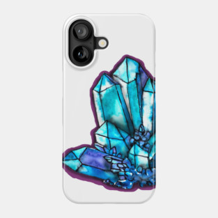 Blue Crystal Phone Case