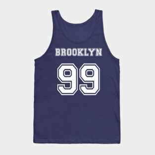 Brooklyn 99 Jersey w/ badge on front (Dark colored shirts) Tank Top